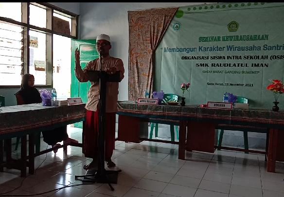 SMK Raudlatul Iman Gelar Seminar Regional, “Membangun Karakter Wirausaha Santri Milenial”