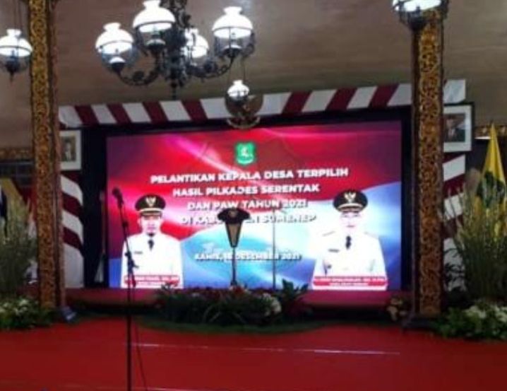 Tercepat Se-Indonesia  Hari Ini Bupati Sumenep Lantik Seluruh Kades Terpilih