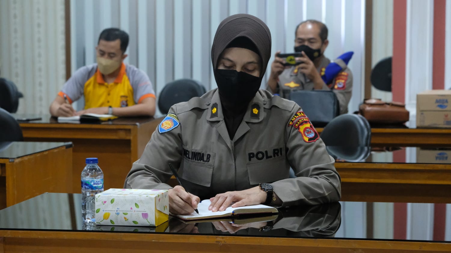 Polda Banten Ikuti Zoom Meeting Sosialisasi dan Mekanisme BTPKLWN