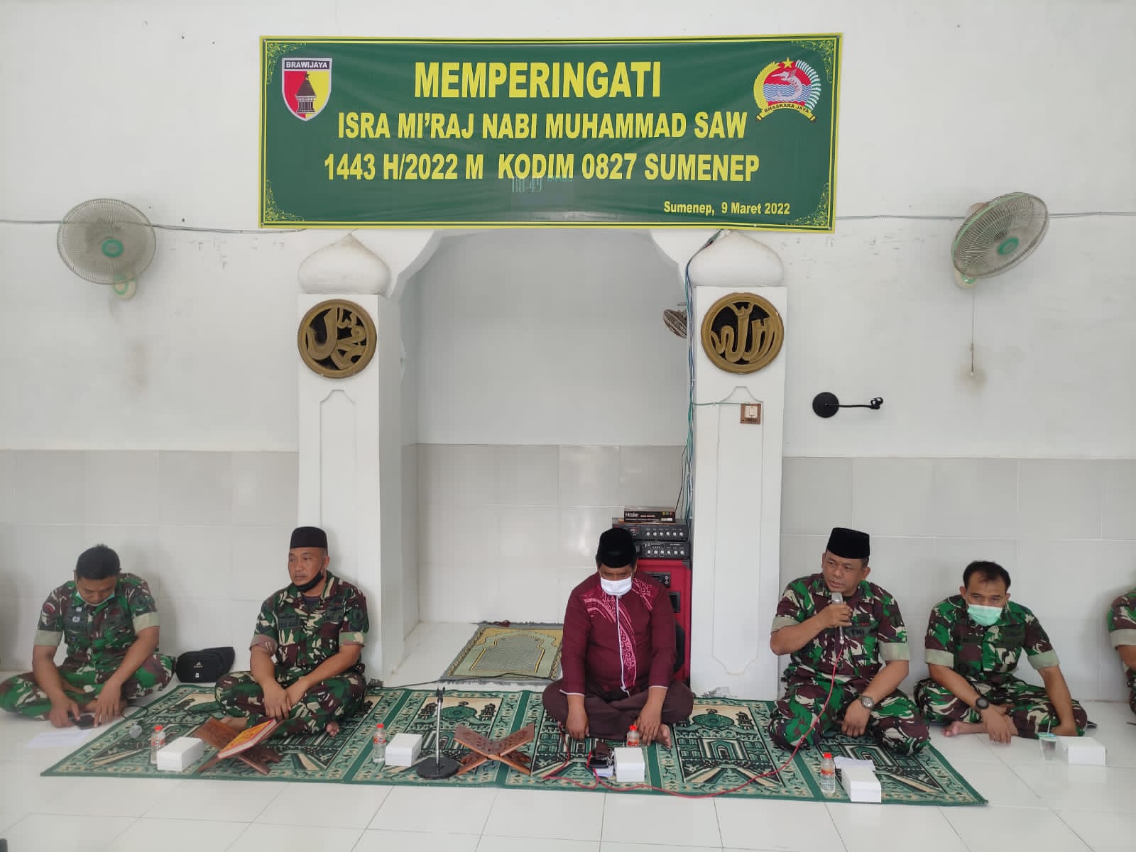 Kodim 0827/Sumenep Peringati Isra’ Mi’raj Nabi Muhammad SAW 1443 H/2022 M