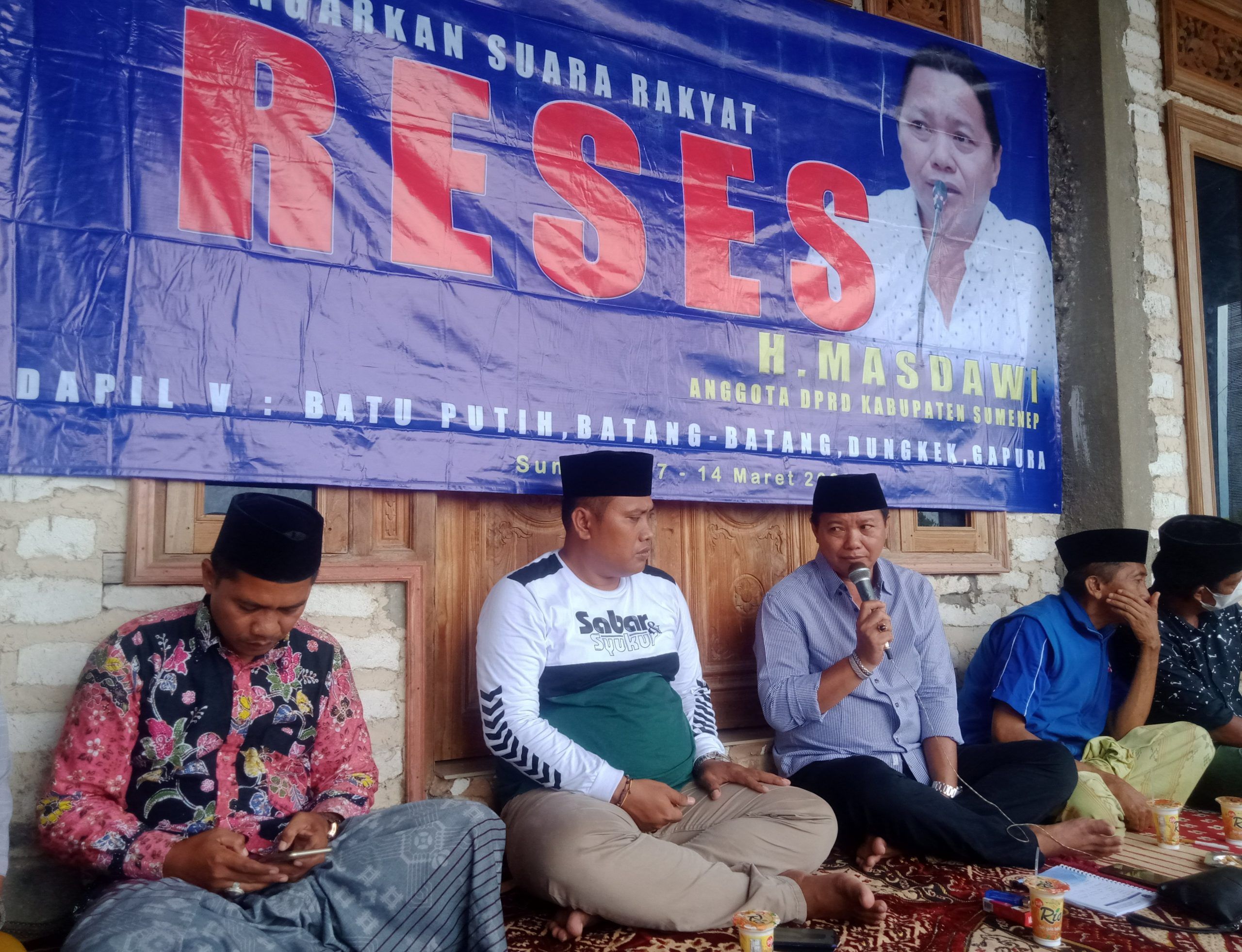 Reses Anggota DPRD Dapil V Sumenep H. Masdawi Di Desa Batu Putih Daya