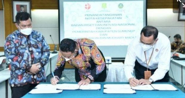 Bupati Fauzi Teken Kerjasama Dengan BRIN di Jakarta