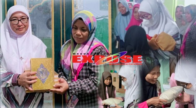 Wabup Sumenep Nyai Eva, Beri Santunan Yatim dan AlQuran di Manding