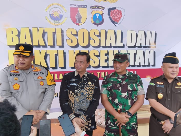 Hadiri Bulan Bakti TNI-Polri, Pj Bupati Pamekasan : Kita Satu Paket
