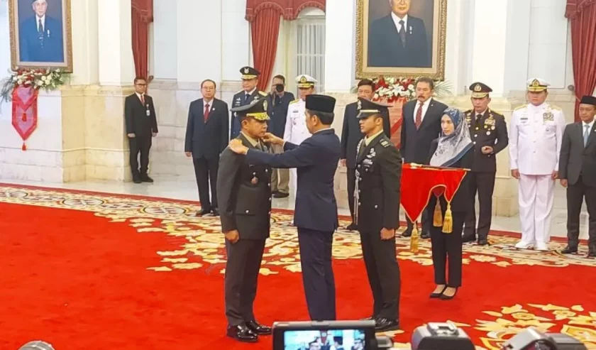 Jokowi Presiden Lantik Jenderal Agus Subiyanto sebagai Panglima TNI