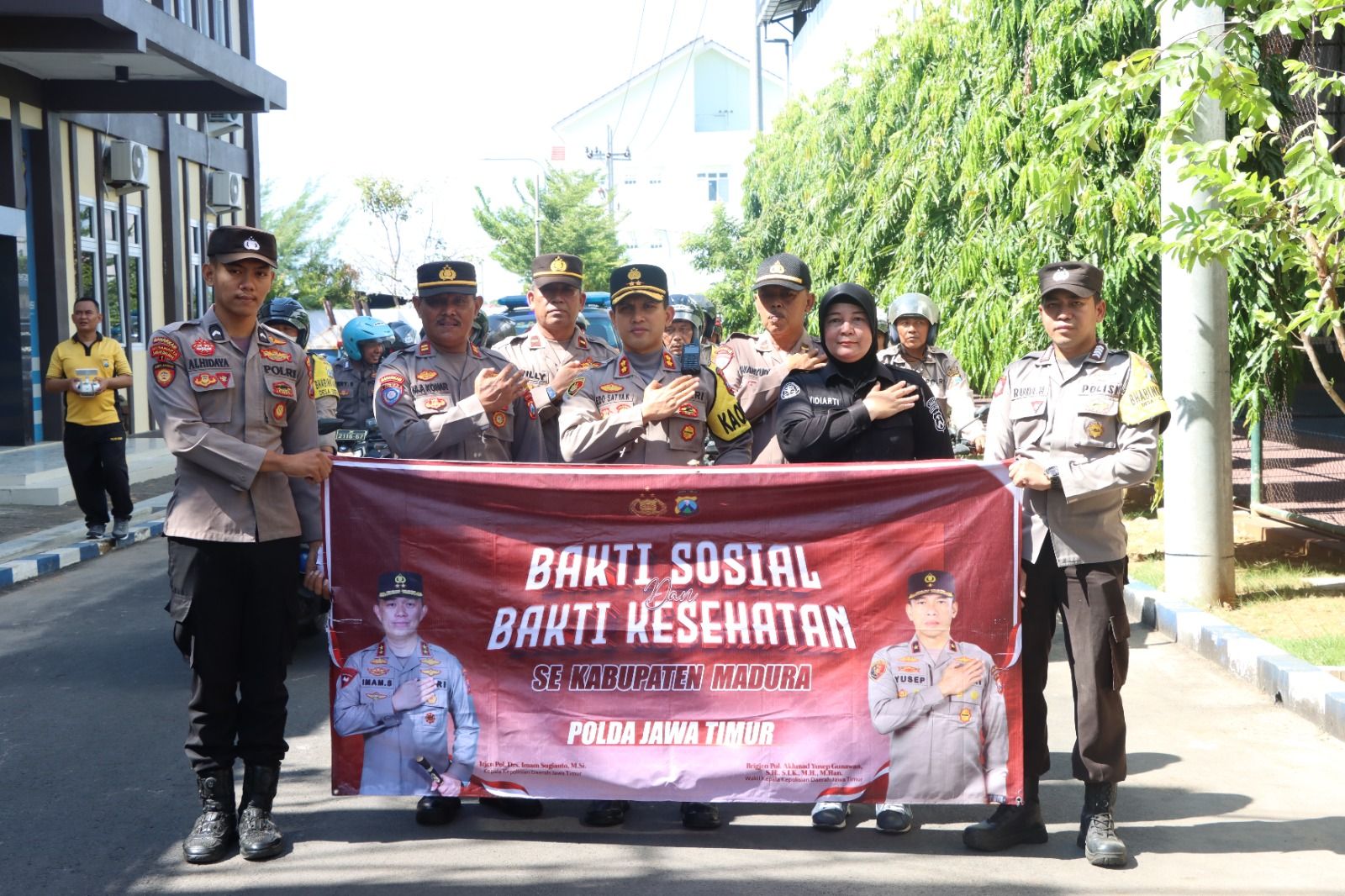Kapolres Sumenep Pimpin Apel Penyerahan Baksos Kapolda Jatim