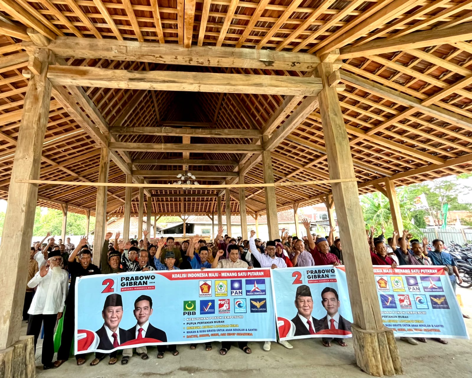 Komunitas Masyarakat Petani Desa Ponorogo Resmi Deklarasi Dukung Prabowo-Gibran