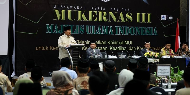 Candaan Prabowo di Depan Ulama MUI: Mantan Jenderal Diatur Banser