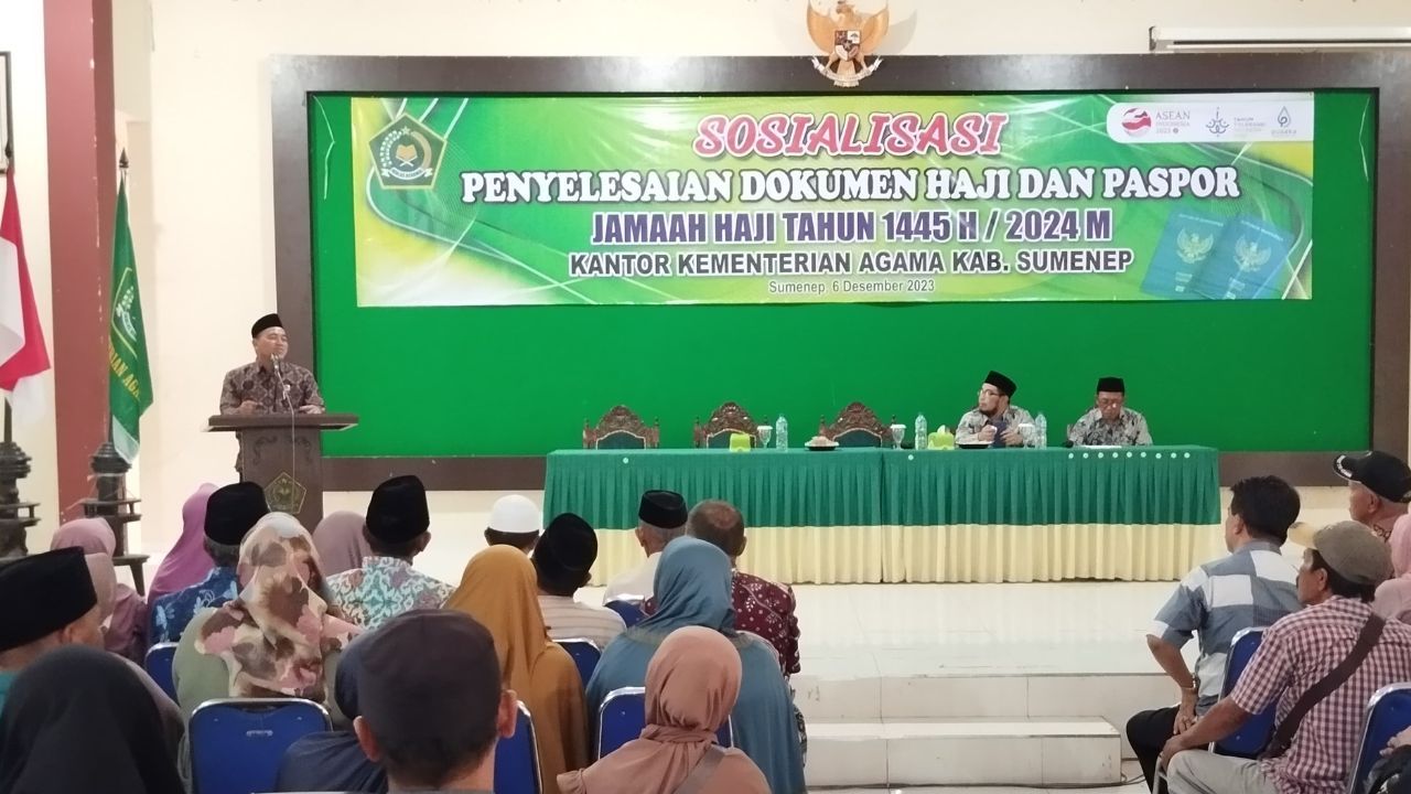 Kemenag Sumenep Sosialisasi Penyelesaian Dokumen Haji dan Paspor