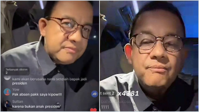 Wow! 300 Ribu Orang Nonton Live Anies di TikTok
