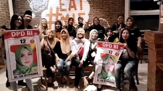 Viral Banner Caleg DPD Jatim Lia Istifhama Dicium ODGJ di Madiun, Begini Respons Pendukung