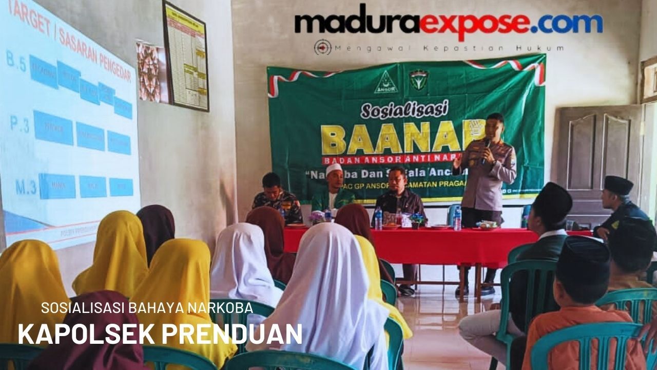 Kapolsek Prenduan Iptu Miftahol Rahman Sosialiasi Bahaya Narkoba di PP Da’watul Islamiyah