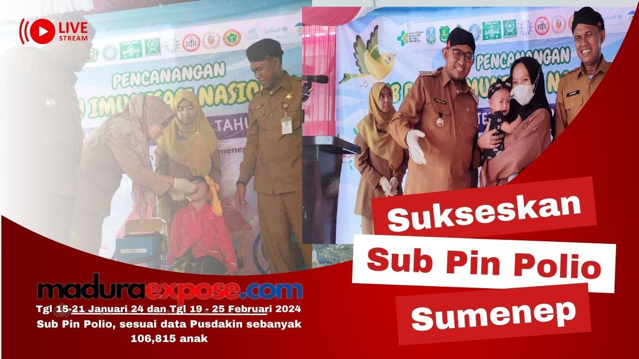 Sumenep Gelar Vaksin Polio Serentak, Begini Penjelasan Plt Kadis Kesehatan