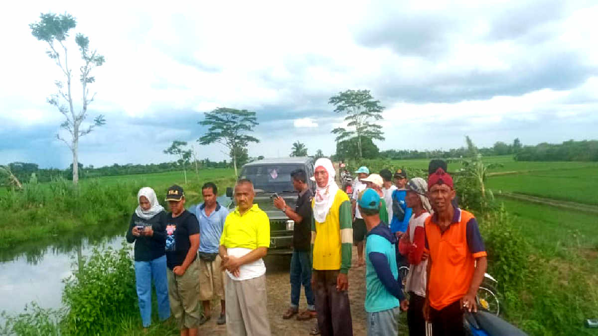 Geger Temuan  Mayat Janda Mengapung Disaluran Irigasi
