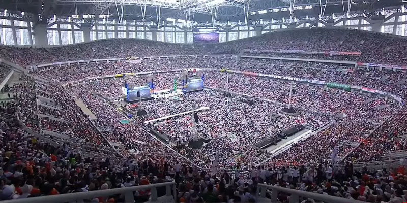 Pendukung Amin Terus Berdatangan Meski JIS Telah Ditutup