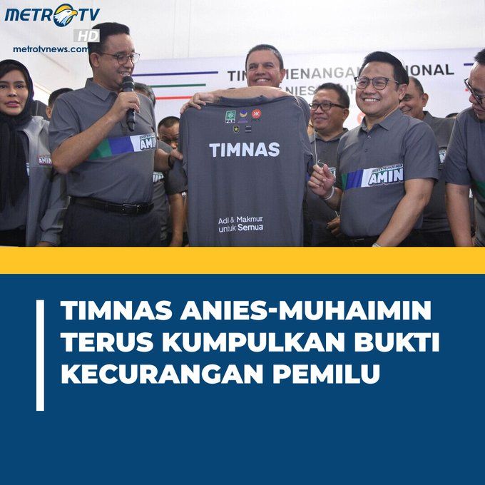 Timnas AMIN Persiapkan Berbagai Hal Terkait Sengketa Hasil Pemilu
