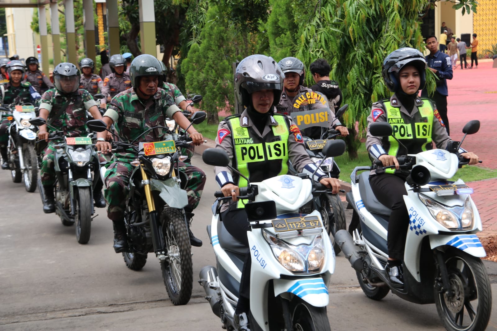 Jelang Pemilu 2024, Polres dan Kodim 0827 Gelar Patroli skala besar