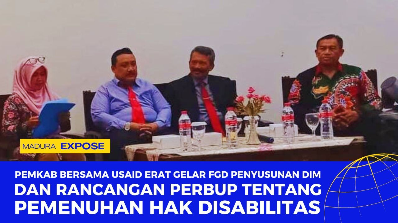 Kadisnsos P3A Sumenep Hadiri FGD Penyusunan Perbup tentang Pemenuhan Hak Disabilitas