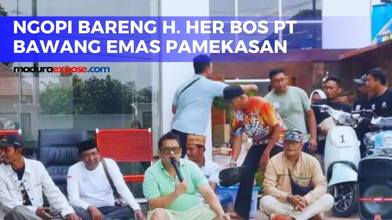 Ngopi Bareng Haji Her Sultan Madura di Pamekasan