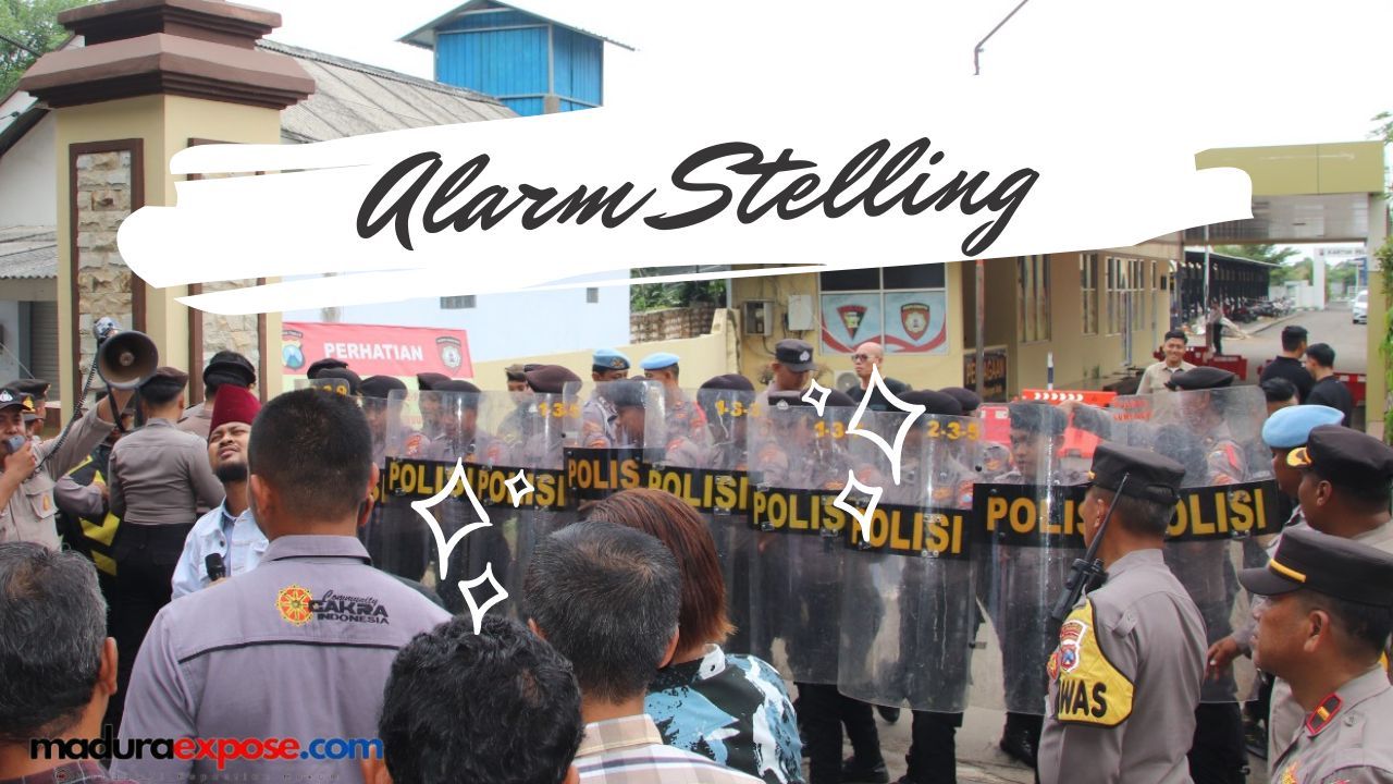 Pemilu Makin Dekat, Polres Sumenep Gelar Alarm Stelling