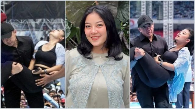 Dituding Pura-pura Pingsan, Sosok Perempuan yang Digendong Mayor Teddy di GBK Minta Maaf