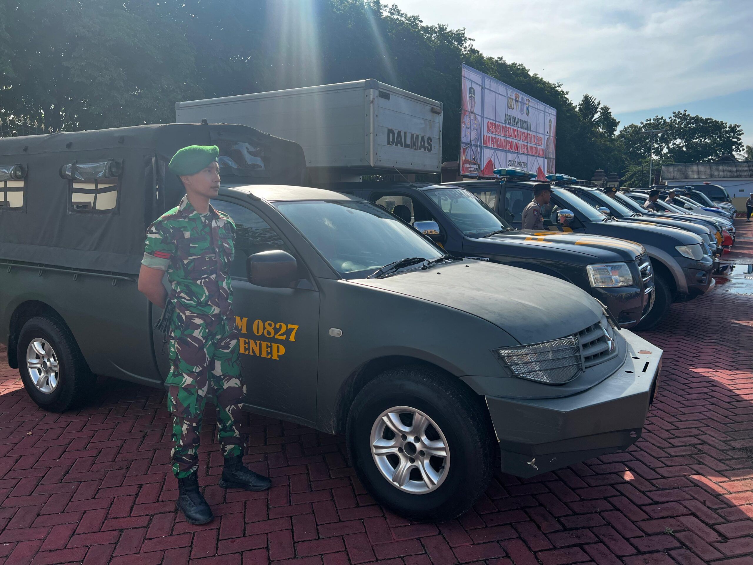 Dandim Sumenep Hadiri Apel Gelar Pasukan Ops Keselamatan Semeru 2024