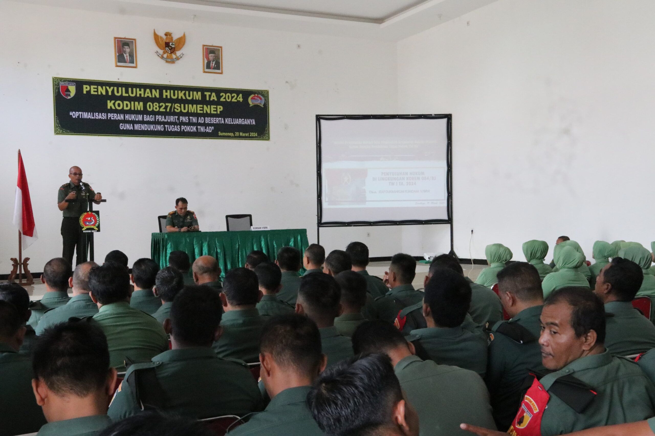 Minimalisir Pelanggaran, Kumdam V/Brawijaya Beri Penyuluhan Hukum di Kodim 0827/Sumenep