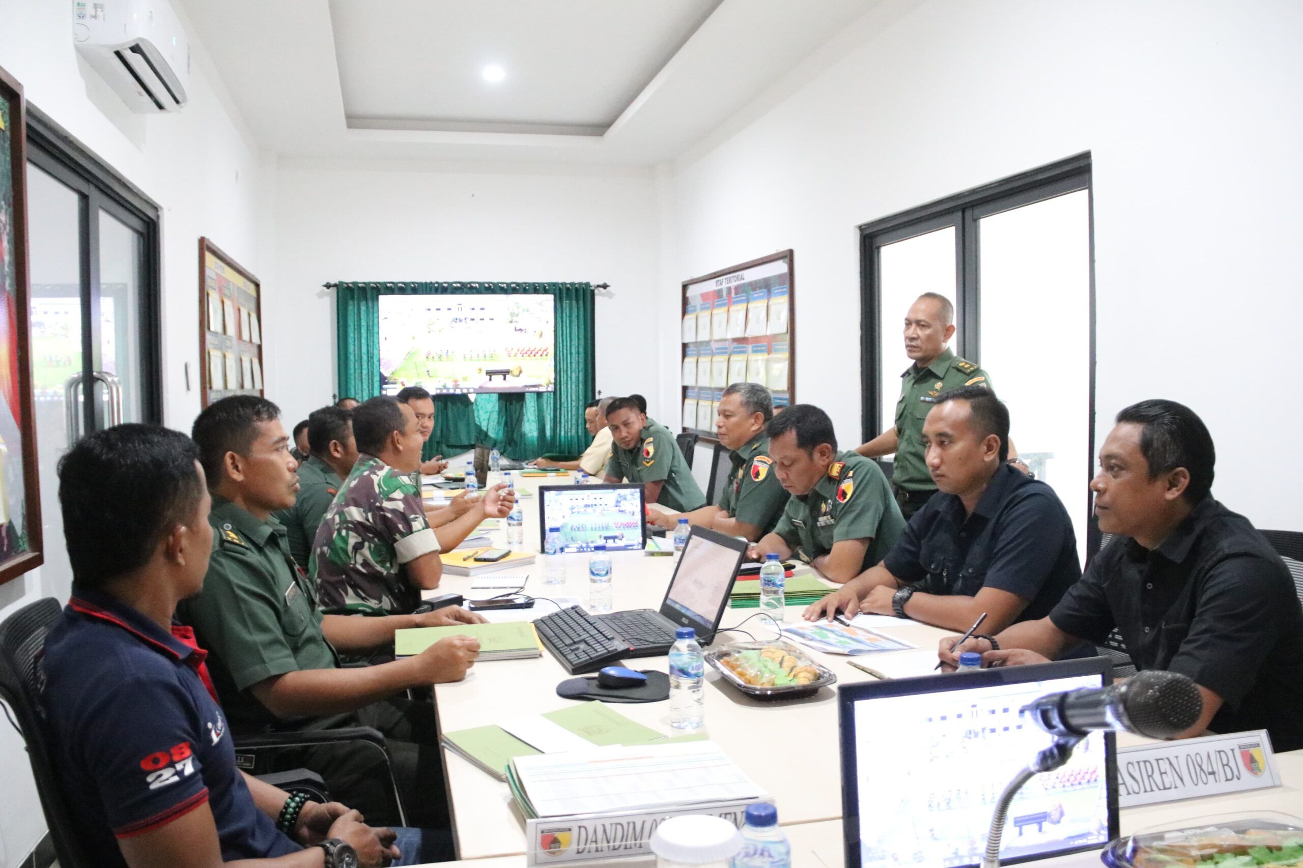 Kodim 0827/Sumenep Terima Kunjungan Dalproggar Korem 084/BJ TA 2024