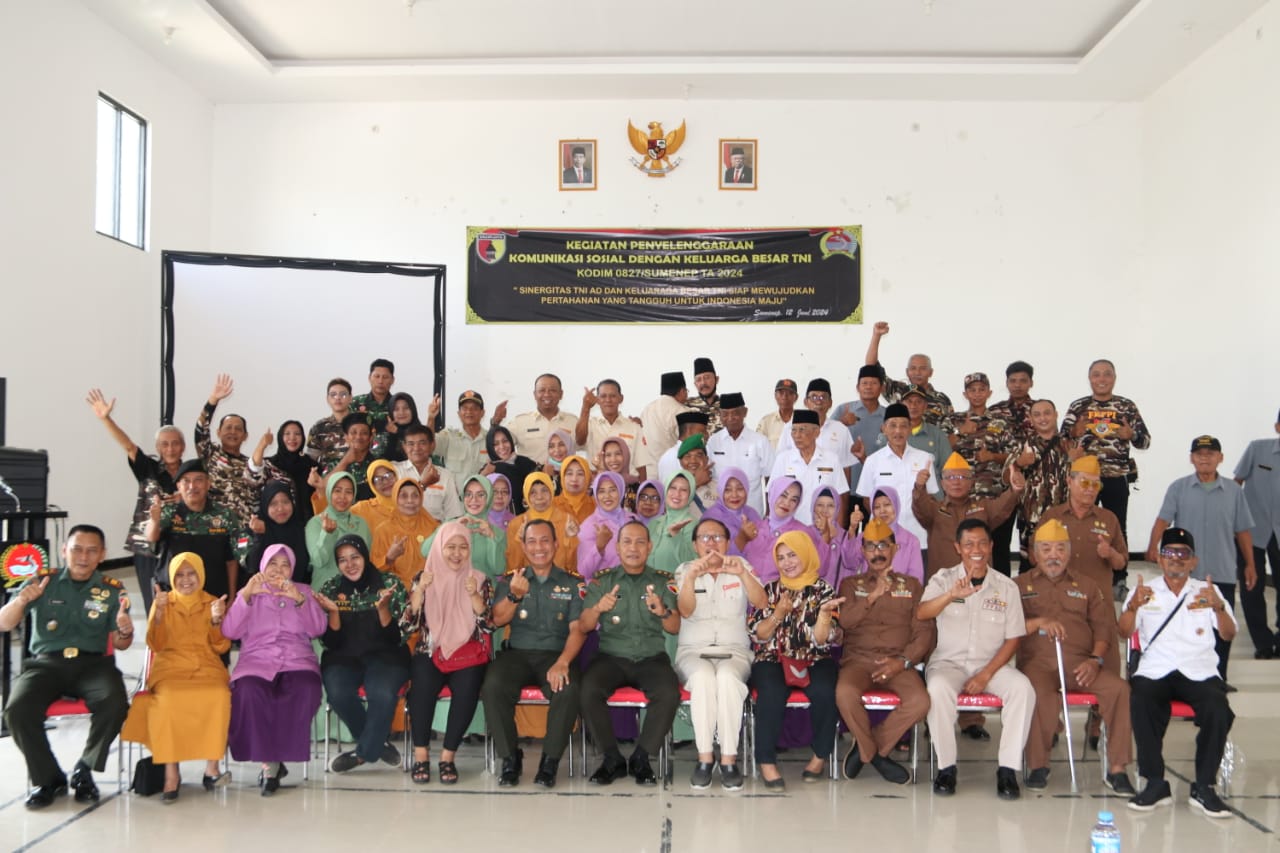 Kodim Sumenep Gelar Komsos Dengan Keluarga Besar TNI
