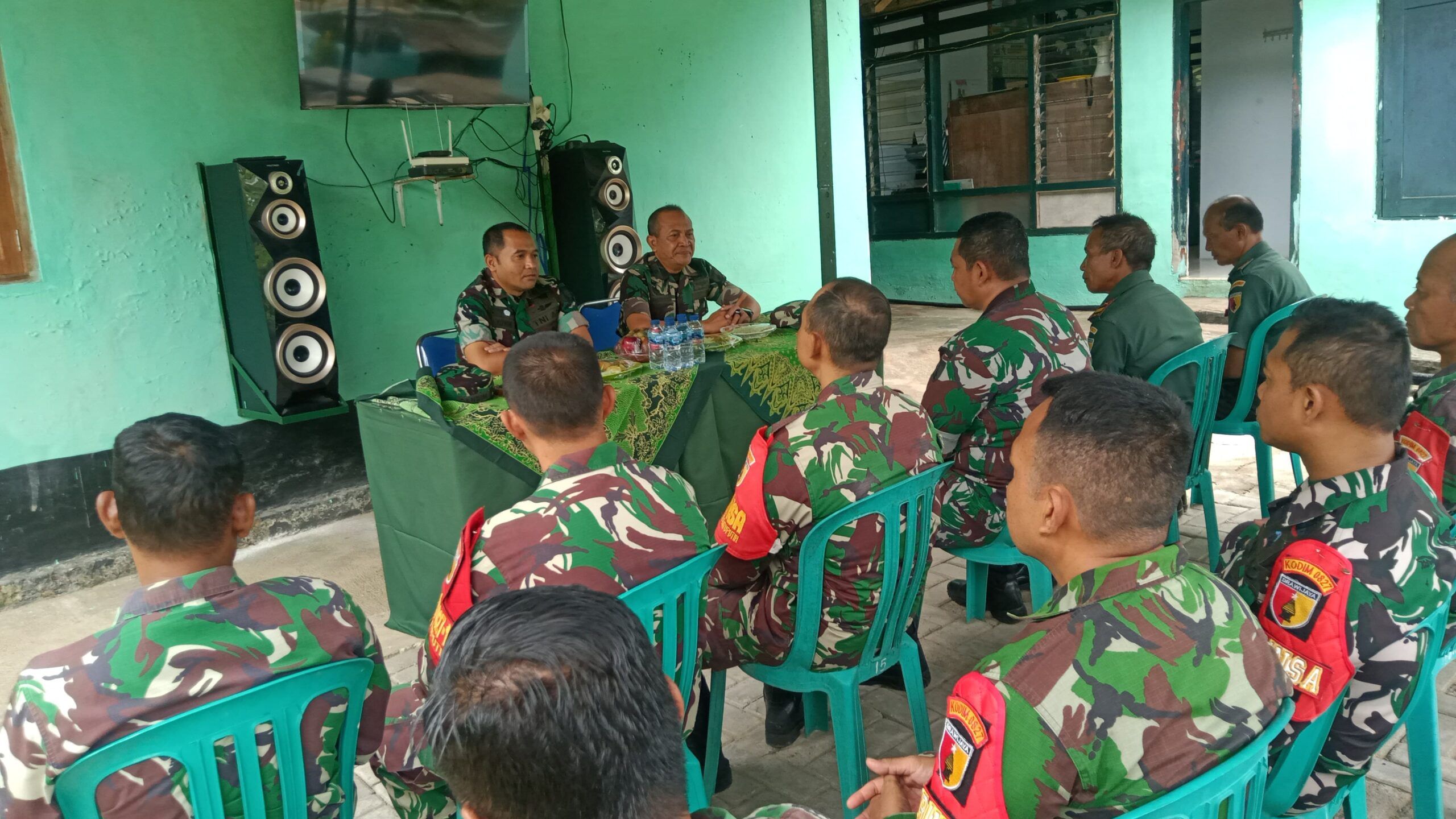 Kunjungi Koramil Jajaran, Dandim Sumenep Ingatkan Jaga Kesehatan