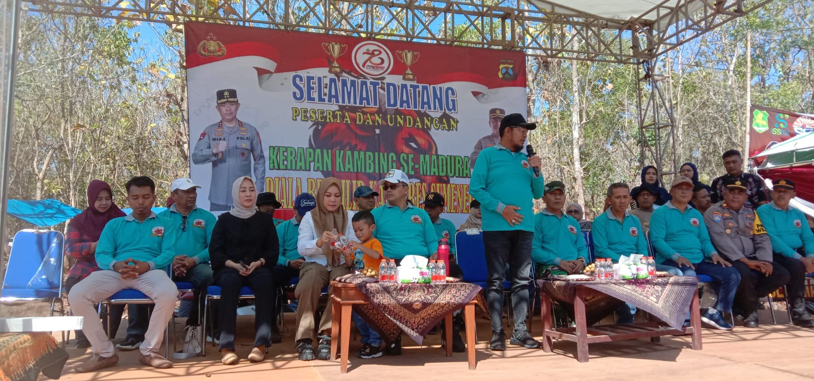 Kasdim Sumenep Apresiasi Gelaran Lomba Kerapan Kambing Kapolres Sumenep Cup 2024