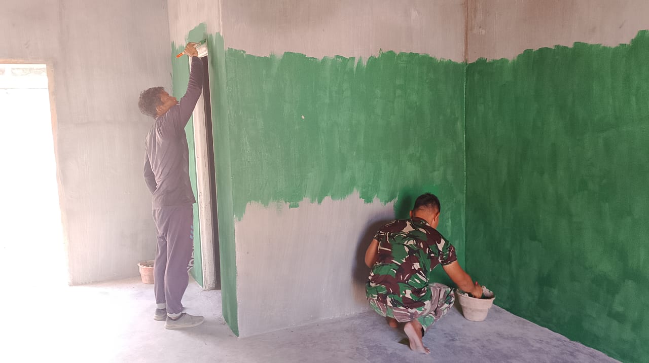 Rehab RTLH Memasuki Tahap Pengecatan