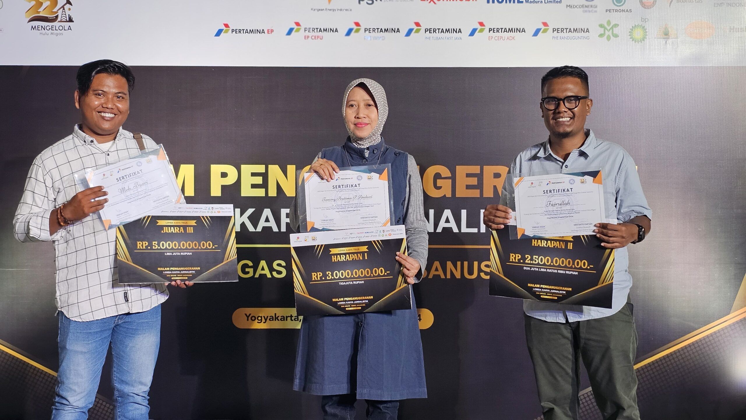 Tiga Wartawan Sumenep Menangkan  Lomba Karya Jurnalistik SKK Migas