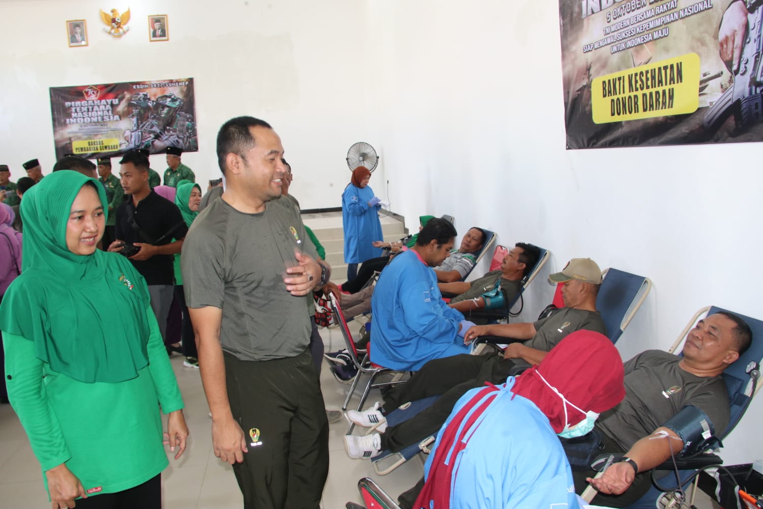 HUT ke-79 TNI, Kodim 0827/Sumenep Gelar Aksi Sosial Donor Darah