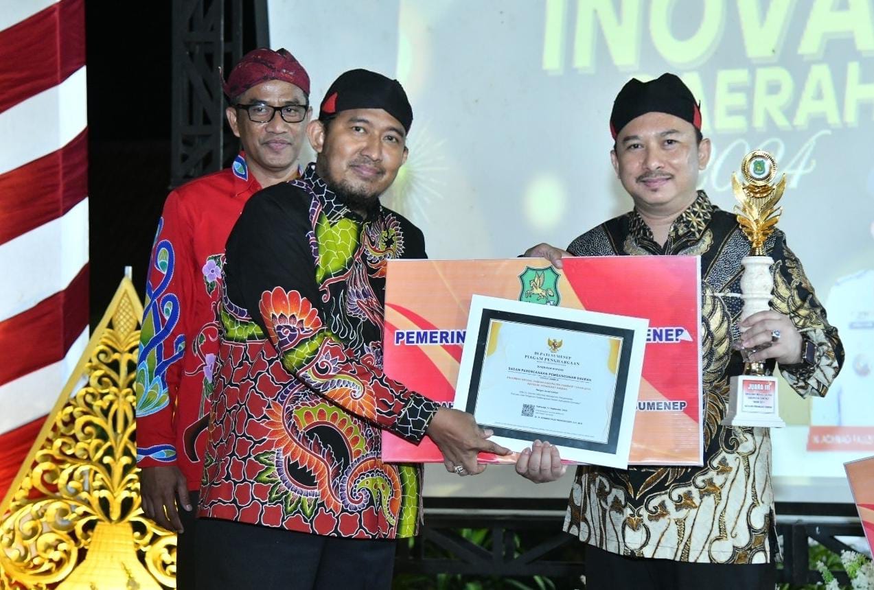 Bappeda Sumenep Juara III Anugerah Inovasi Daerah 2024, Dr Arif Firmanto: Hasil Kerja Keras Bersama