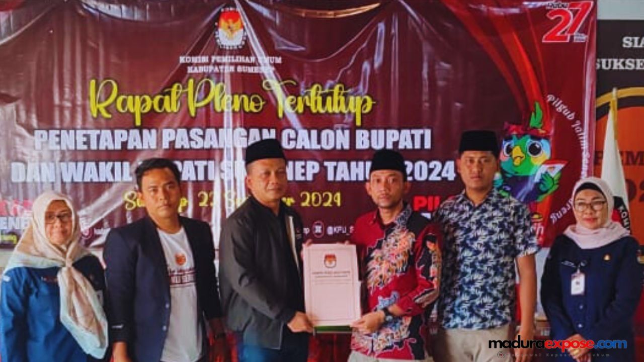 KPU Tetapkan Paslon Faham VS Final Peserta Pilkada Sumenep 2024