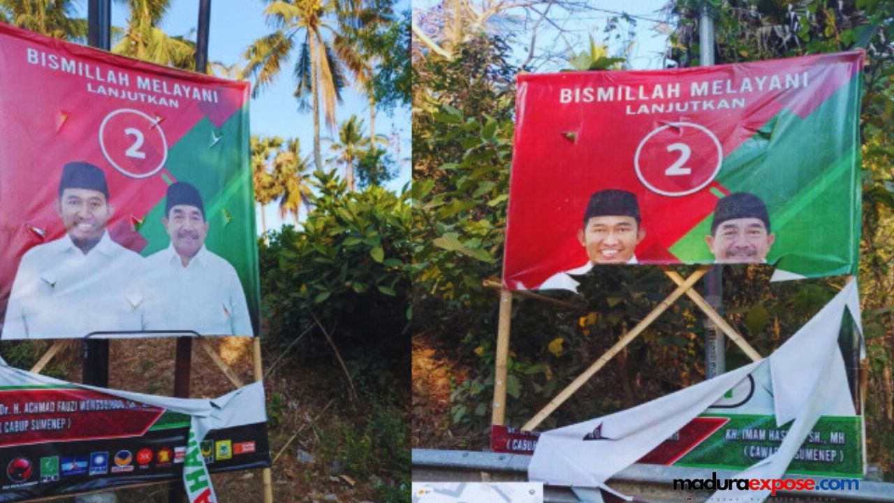 Baliho Kiai Imam Dirusak, Achmad Fauzi Minta Pendukungnya Tetap Utamakan Akhlak