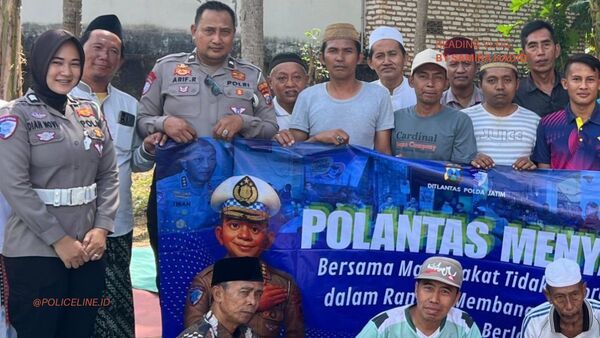 Bukan Menilang, Polres Sumenep Justru Sapa Warga Lewat Program ‘Polantas Menyapa’