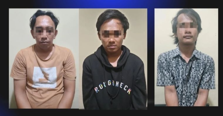 Tiga Cowok Ganteng Kepergok Mencuri Tabung Gas LPG, Sembako Dan Telivisi