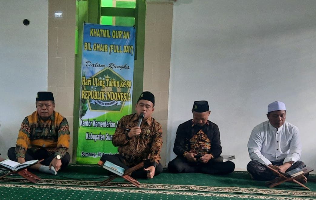 HUT ke-80 RI: Kemenag Sumenep Gelar Khatmil Qur’an