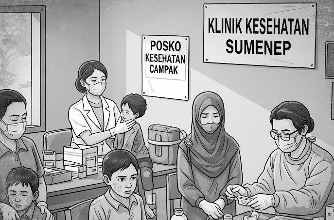 Wabah Campak Mengerikan di Sumenep, Tim Medis Berpacu Lawan Waktu