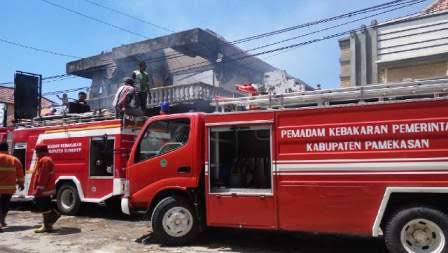 Gudang Rokok di Pamekasan Hangus Terbakar, Kerugian Ditaksir Miliaran Rupiah