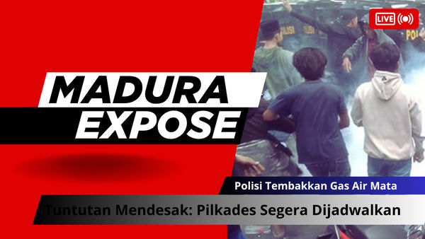 Bentrok Pecah di Sampang! Massa Tuntut Pilkades 2026, Polisi Tembakkan Gas Air Mata