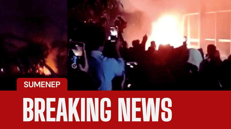 VIRAL! Kobaran Api dan Teriakan ‘Bakar’ Beredar di Grup WhatsApp Sumenep