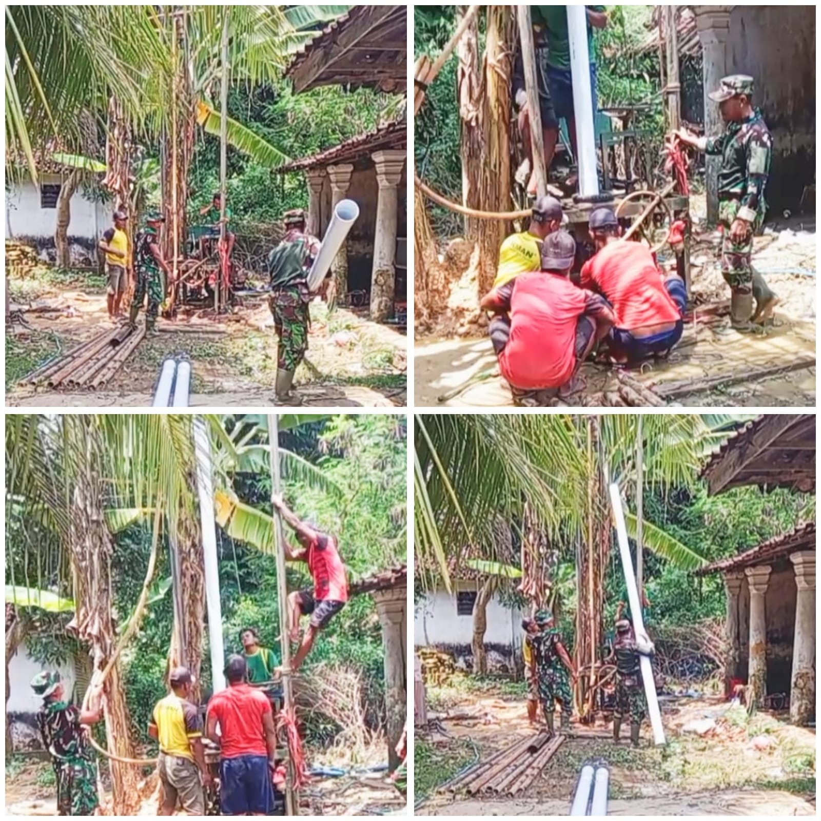Krisis Air Terjawab, Bakti TNI Manunggal Air Alirkan Air Bersih ke Ponpes Bustanul Ulum Sumenep