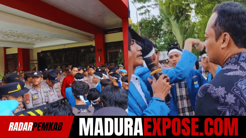 PMII Sumenep Geruduk Kantor Pemkab, Tuntut Transparansi KKKS