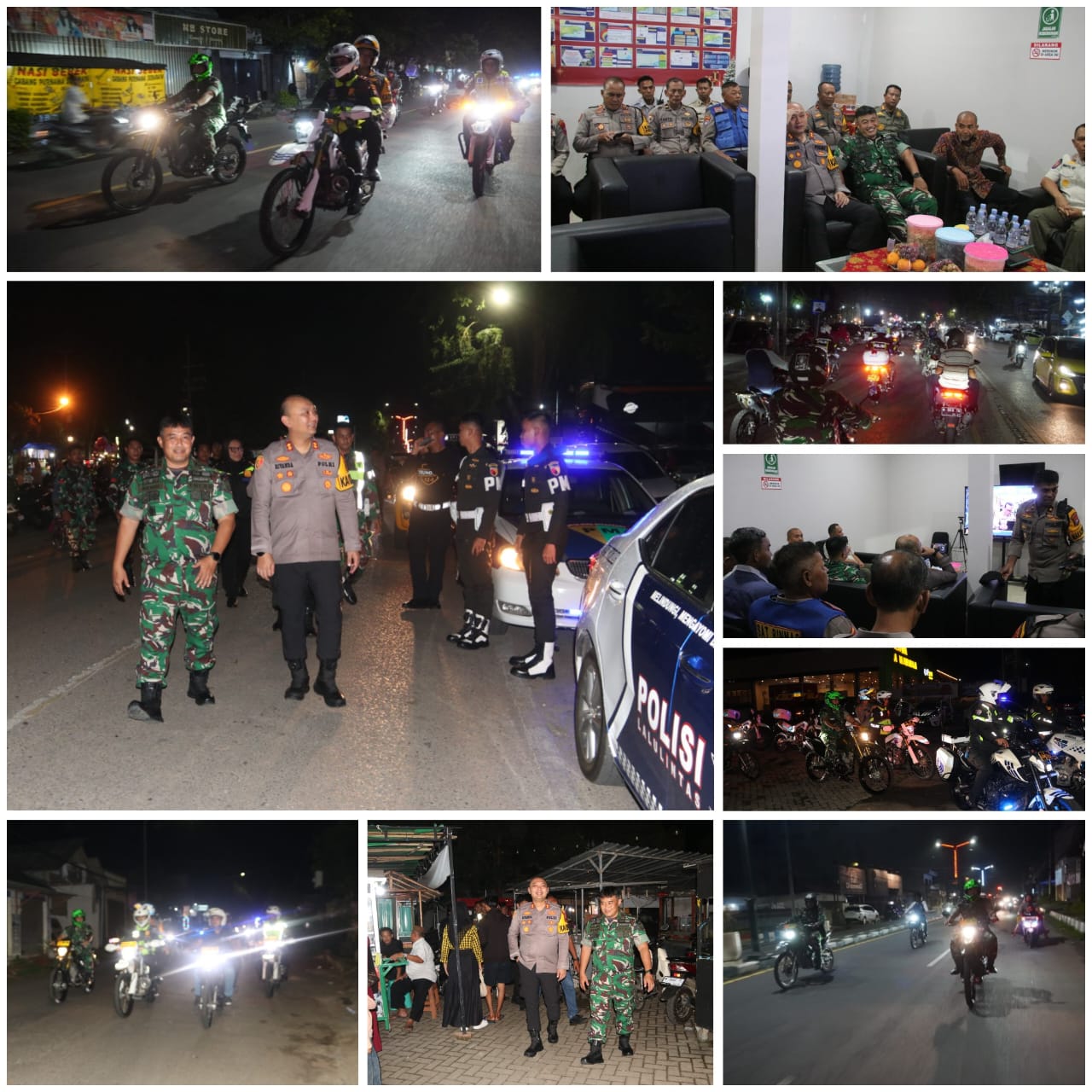 Patroli Gabungan TNI-Polri Sumenep Pastikan Situasi Nataru Aman hingga Tengah Malam