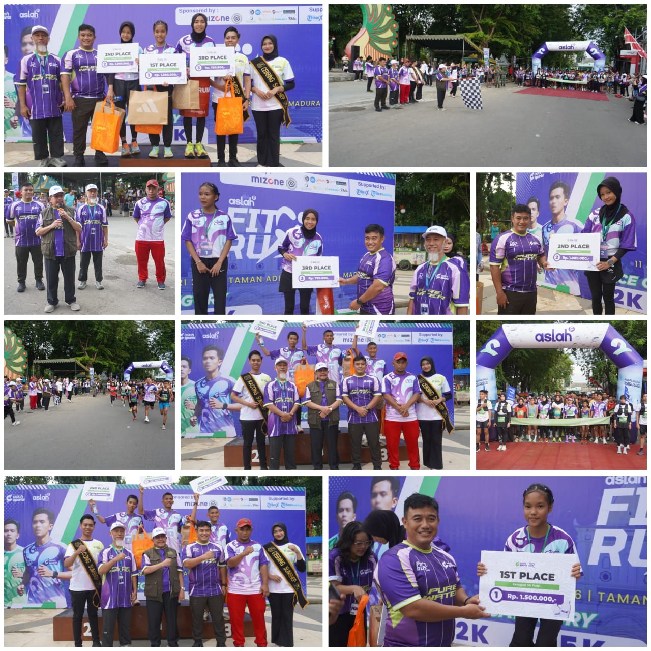 Dandim 0827/Sumenep Ramaikan Aslah Fit Run 2026 di Taman Adipura