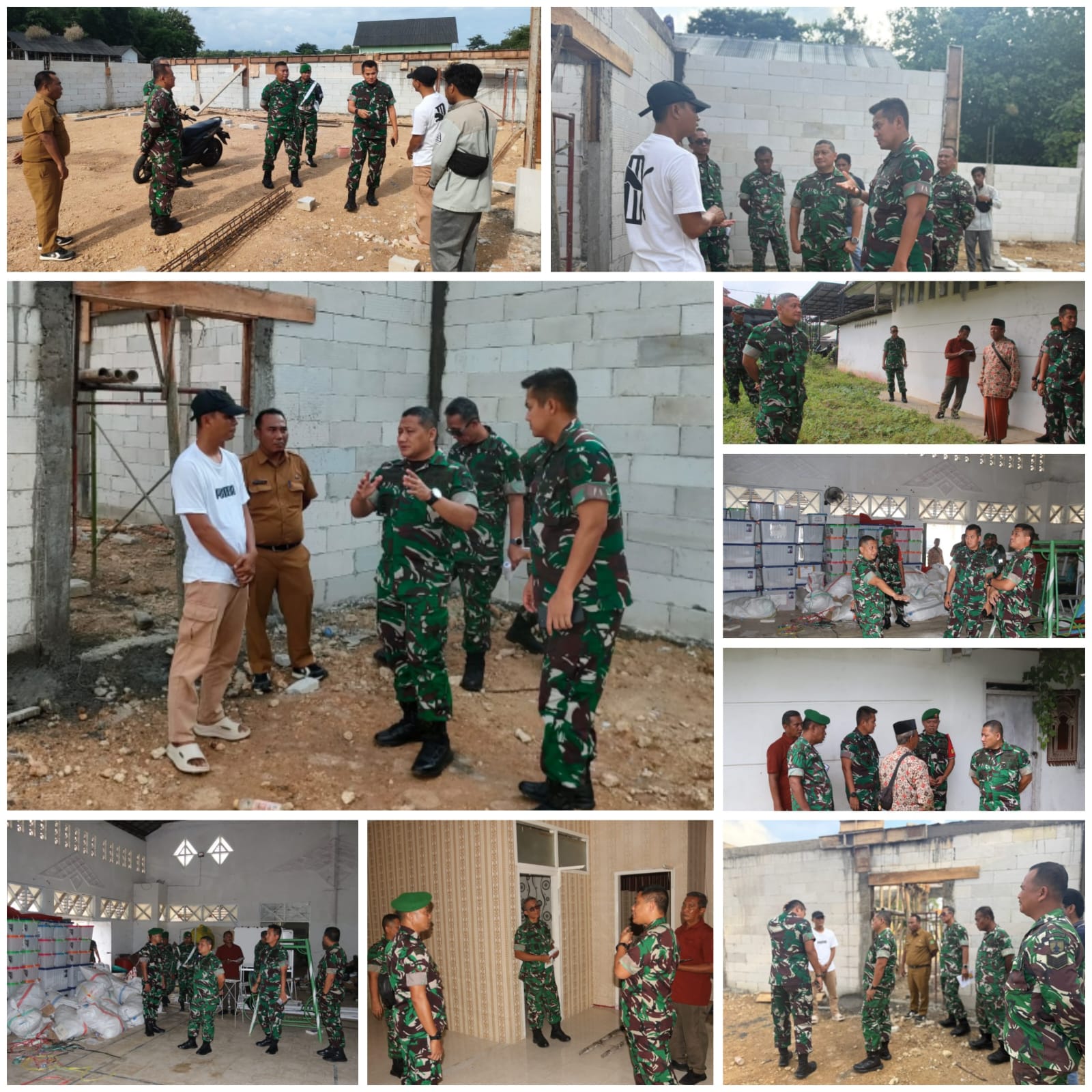 Kasrem 084/Bhaskara Jaya Tinjau Kesiapan Marshalling Area Yon TP dan Progres Koperasi Merah Putih di Sumenep