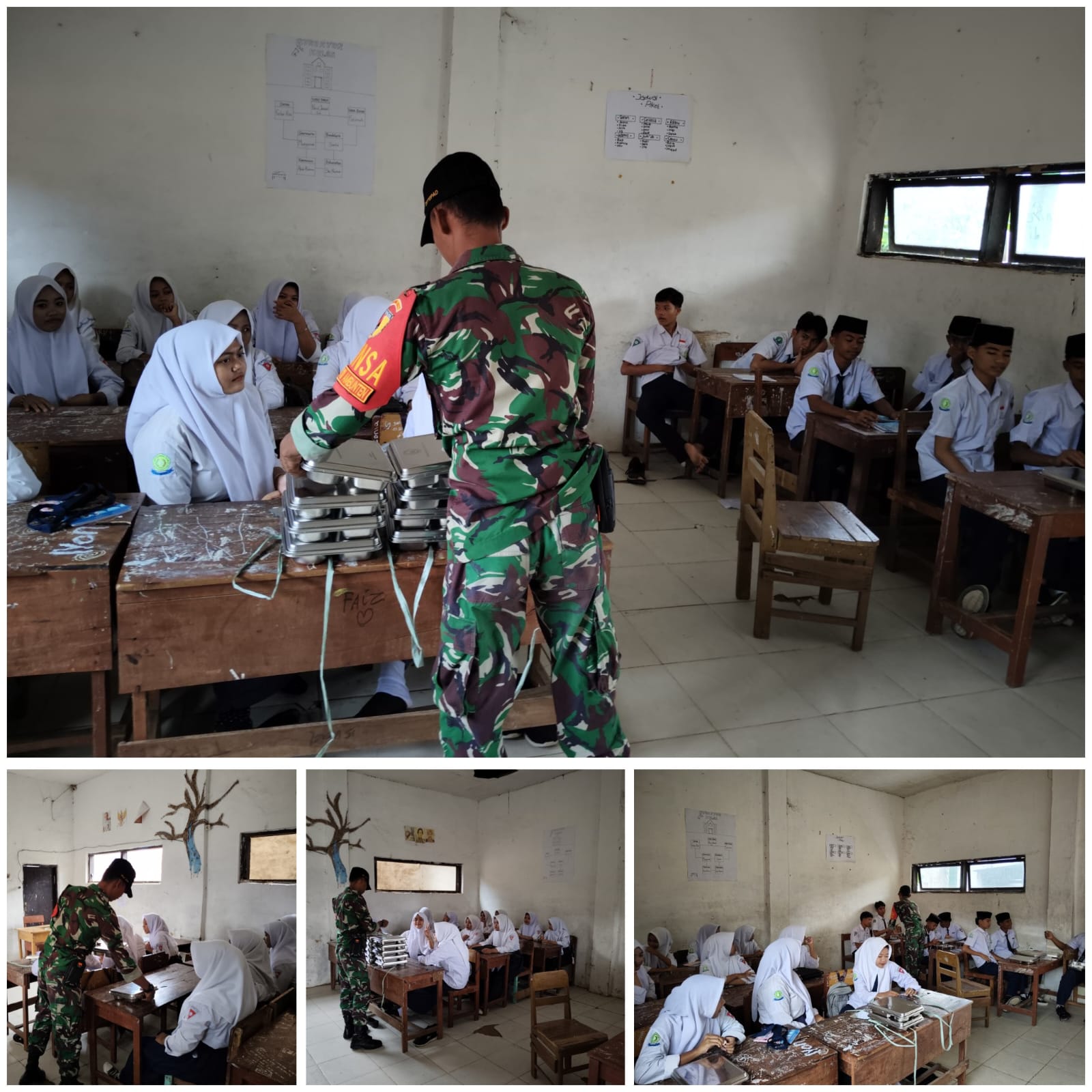 Program MBG Dikawal Babinsa, Ribuan Siswa di Ambunten Terlayani
